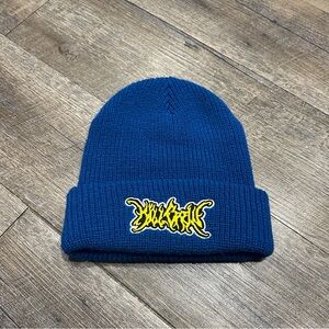Kill Crew Embroidered Cuffed Beanie - Blue/Yellow
